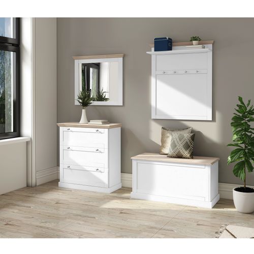 Binz-miroir Avec Un Cadre En Bois