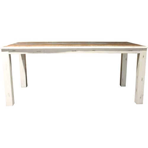 Shutter-table De Salle à Manger 180x90 Cm Aspect Bois Crème