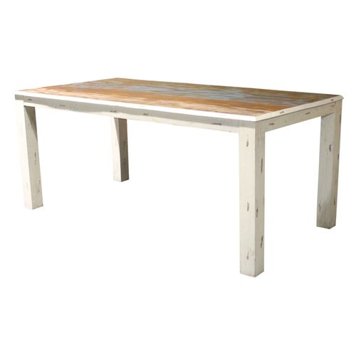 Shutter-table De Salle à Manger 180x90 Cm Aspect Bois Crème