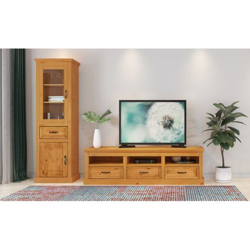 Selma - Buffet Bas Avec 3 Tiroirs En Pin