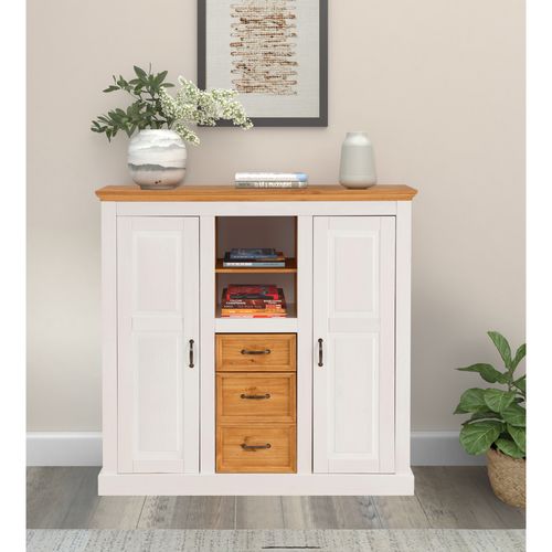 Selma - Buffet Avec 2 Portes 3 Tiroirs En Pin