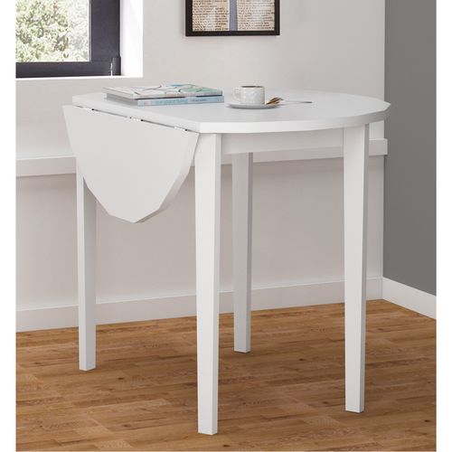 Trend - Table à Manger En Effet Pin Blanc 4 Personnes 92x54