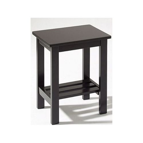 Trend-table De Chevet En Mélaminé Noir