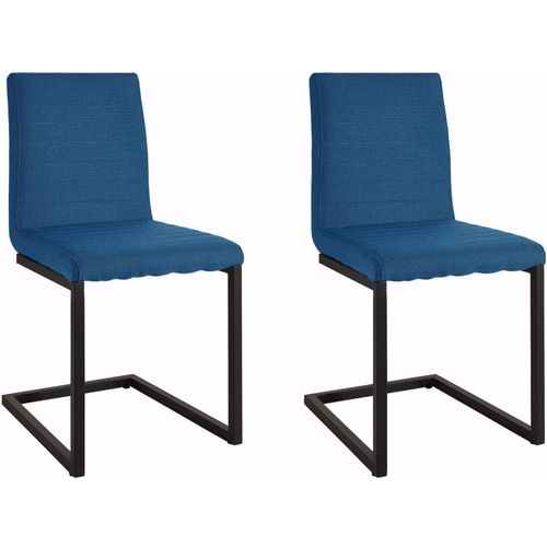 Sabine-fauteuil De Salle à Manger En Tissu Petrol, 2 Pièces