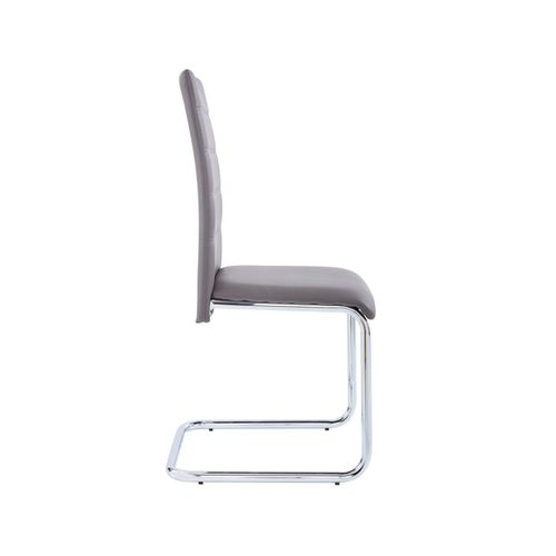 Adora-chaise 2 Pack En Cappucino / Chrome
