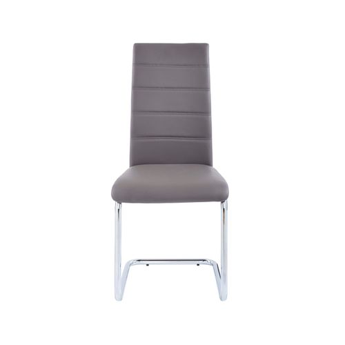 Adora-chaise 2 Pack En Cappucino / Chrome