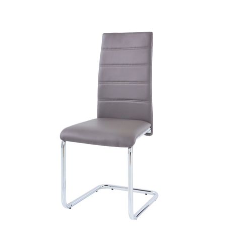 Adora-chaise 4 Pack En Pu Cappucino / Chrome