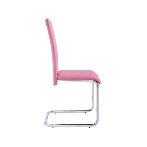 Adora-chaise 4 Pk Rose Chrome