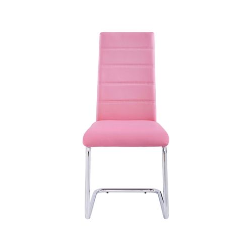 Adora-chaise 4 Pk Rose Chrome