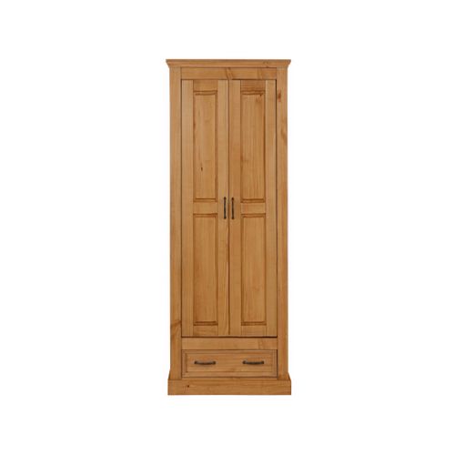 Selma-armoire 2 Portes 1 Tiroir En Cire Teintée