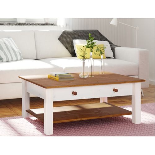 Chicago - Table Basse En Bois Blanc