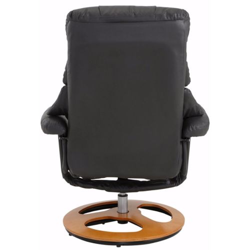 Toulon-fauteuil De Relaxation + Tabouret En Anthracite