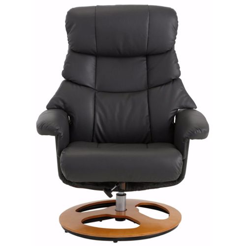 Toulon-fauteuil De Relaxation + Tabouret En Anthracite