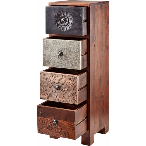 Mahar-commode 4 Tiroirs Brown Multi