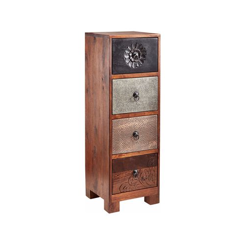 Mahar-commode 4 Tiroirs Brown Multi