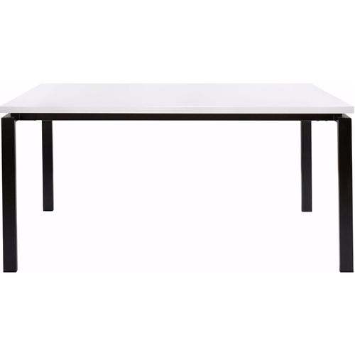 Sabine-table à Manger En Mélaminé Blanc 8 Personnes L160