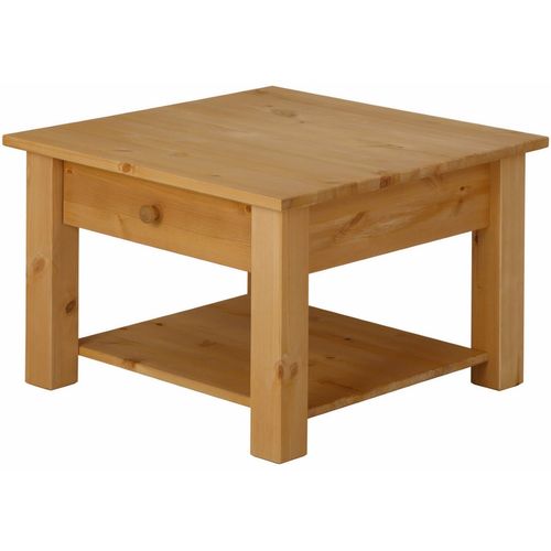 Chicago - Table Basse Avec 1 Étagère En Pin Nature