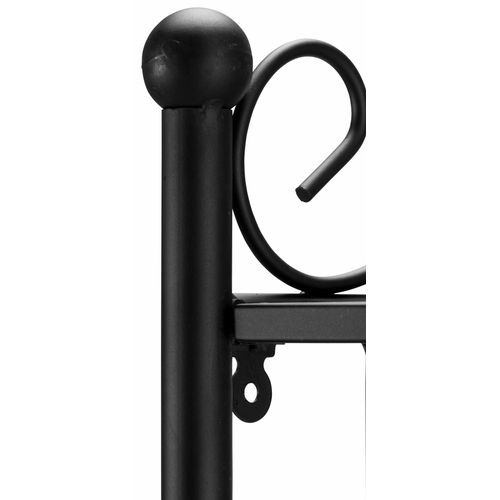 Princess-bibliothèque D'angle à 6 Niveaux En Métal Noir