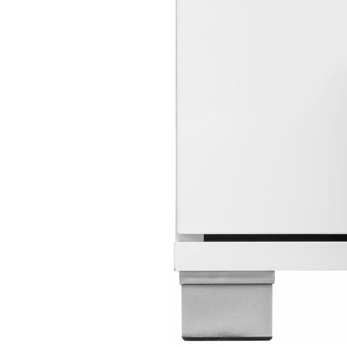 Rowan-meuble à 2 Portes Et 2 Tiroirs Aspect Bois Blanc