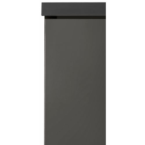 Rowan-armoire Suspendue à 1 Porte En Mdf Gris Brillant