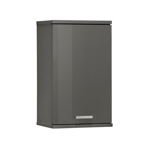 Rowan-armoire Suspendue à 1 Porte En Mdf Gris Brillant