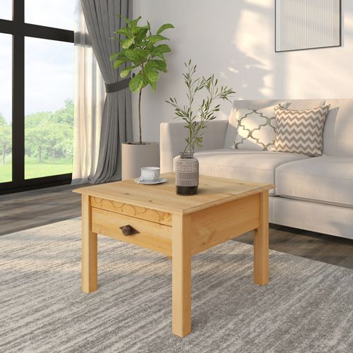 Laura- Table Basse Avec 1 Tiroir En Pin
