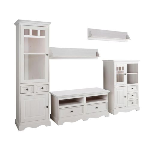 Melissa-mur 5 Unités En Laque Blanche