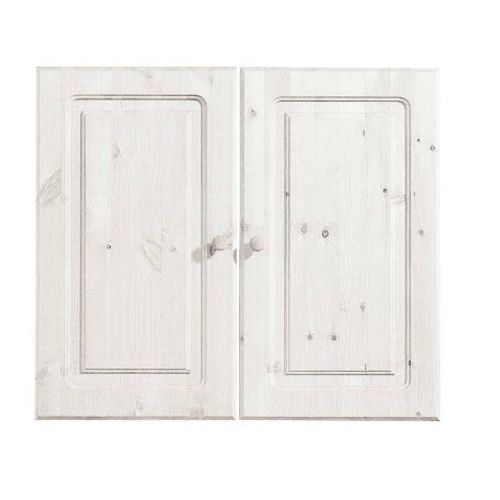 Billie-unité Murale Porte En Verre Laqué Blanc