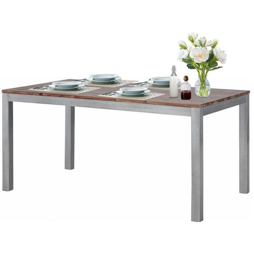 Kenya-table De Salle à Manger 200x90 Cm En Bois D'acacia Marron