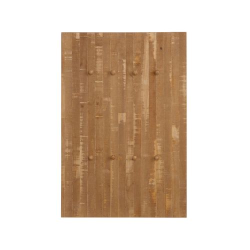 Rondo-panneau Mural Avec 8 Crochets En Pin Naturel