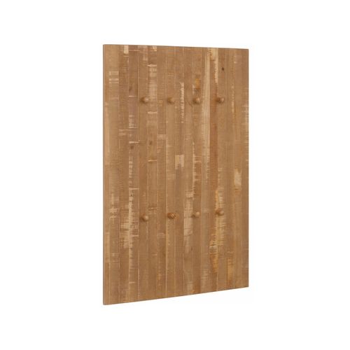 Rondo-panneau Mural Avec 8 Crochets En Pin Naturel