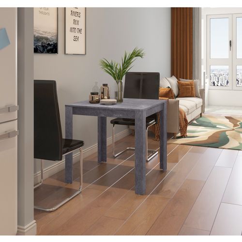 Lynn - Table à Manger En Effet Ardoise 4 Personnes L80