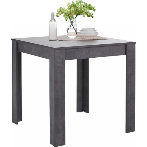 Lynn - Table à Manger En Effet Ardoise 4 Personnes L80