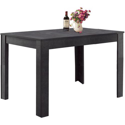 Lynn - Table à Manger En Effet Ardoise 6 Personnes L120