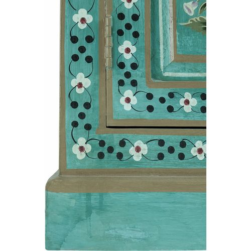 Prem-armoire à 2 Portes En Bois De Manguier Vert