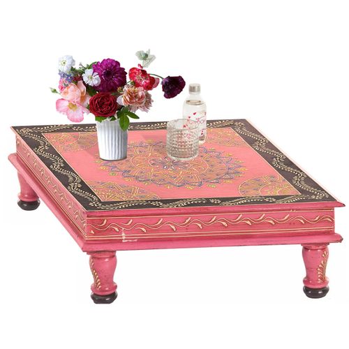 Salim-table basse En Manguier Rose
