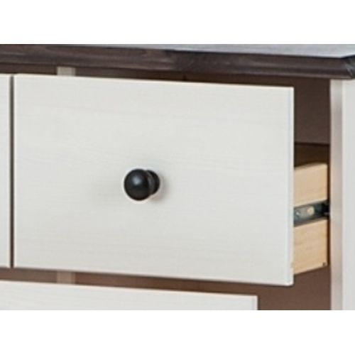 Cornelia-meuble De Salle De Bain Blanc/havane