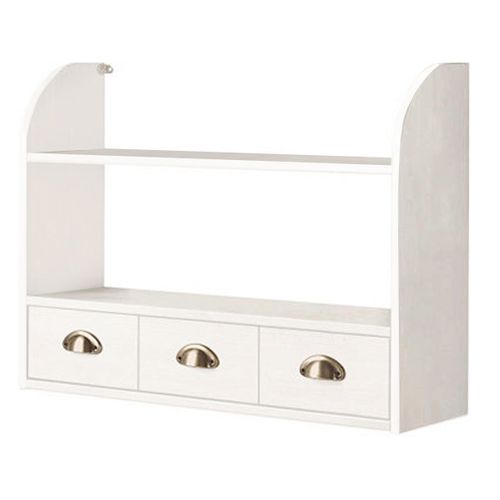 Étagère Suspendue Avec Tiroir En Blanc