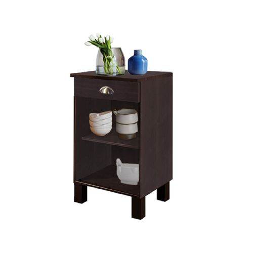 Toscana-armoire 50 Cm 1 Tiroir Pin Marron