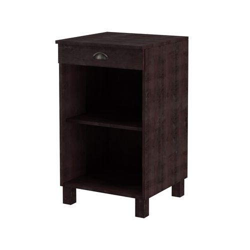 Toscana-armoire 50 Cm 1 Tiroir Pin Marron