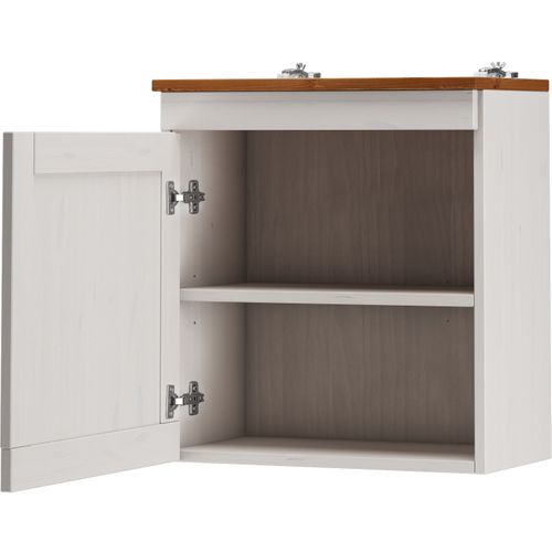 Toscana-kit Armoire Murale Avec 1 Porte En Blanc Miel