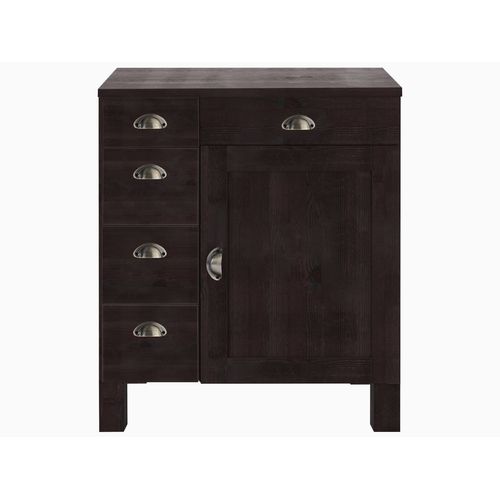 Toscana-buffet à 5 Tiroirs Et 1 Porte En Pin Brun