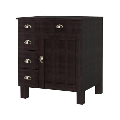 Toscana-buffet à 5 Tiroirs Et 1 Porte En Pin Brun