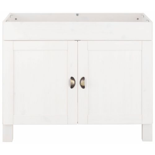 Oslo-meuble Sous-évier 2 Portes Blanc