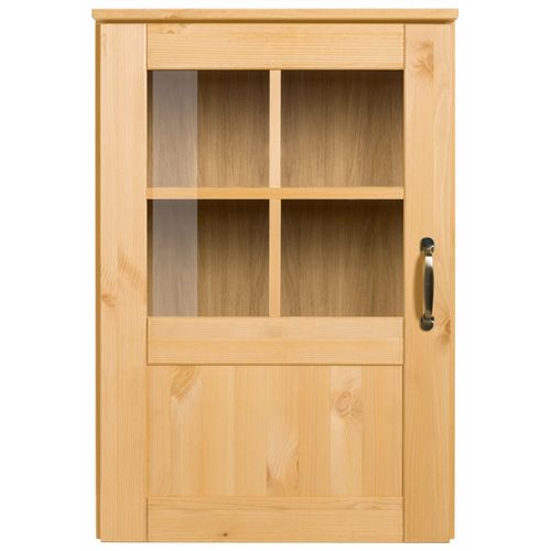 Alby-vitrine Murale Avec Une Porte En Pin Couleur Bois Naturel