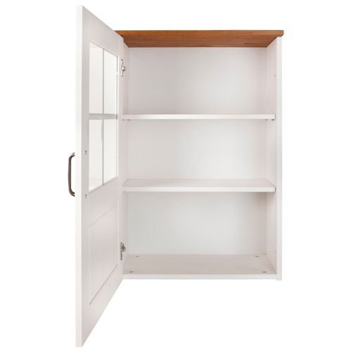 Alby-vitrine Murale En Pin Blanc Avec Une Porte