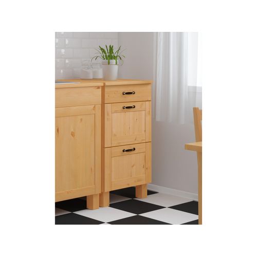 Alby-meuble 3 Tiroirs Teinté/ciré 85x50cm