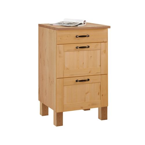 Alby-meuble 3 Tiroirs Teinté/ciré 85x50cm