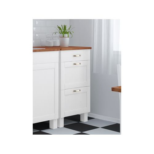 Alby-meuble 3 Tiroirs Blanc/miel 85x50cm