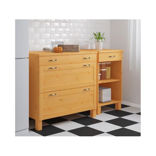 Alby-Buffet 3 Tiroirs Teinté/ciré 85x100cm